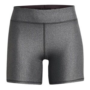 💗NWT UA Women’s HeatGear Armour Mid Rise Middy Compression Shorts Gray- Size XL